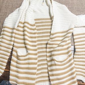 Striped Sweater Cardigan